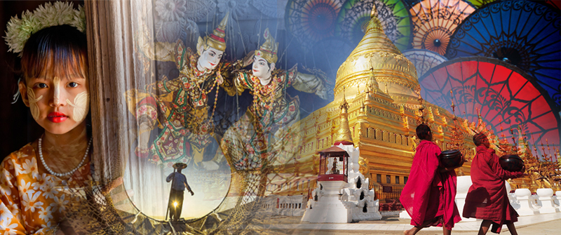 Myanmar or Burma land of stupa