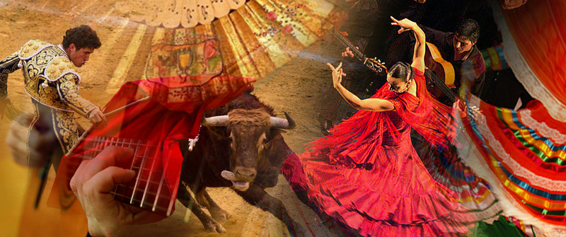 Spanish Matadors and Flaminco dancer
